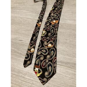 Paws Addiction Mens Neck Tie Necktie GARFIELD ODIE Paisley VINTAGE Rare Korea
